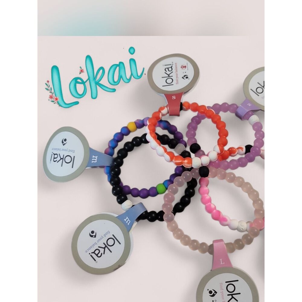 lokai Silicone Beaded Bracelets - Mixed Colors Set Of 6